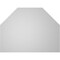 Ekena Millwork Octagonal Top Surface Mount PVC Gable Vent w/ 2"W x 1-1/2"P Brickmould Frame, 40"W x 30"H GVPOT40X3002SN - alternate 3